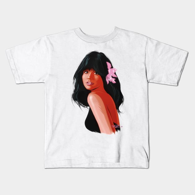 Linda Ronstadt - An illustration by Paul Cemmick Kids T-Shirt by PLAYDIGITAL2020